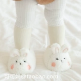 Осень и зимние новорожденные мужчина-детская детская обувь 0-3-5-5 сентябрь детские сладкие хлопчатобумажные туфли с бархатным мягким дном не бросают теплые носки обуви