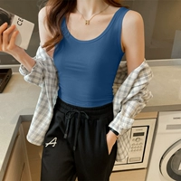 Синий, хлопковый, короткий