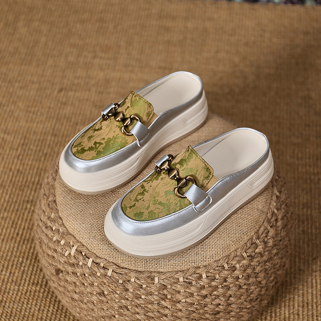 Foreign trade original single round head flat bottom bag-toe slippers