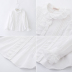 Cicie trẻ em xuân hè 2019 phong cách mới cotton trắng bé gái áo sơ mi bé gái - Áo sơ mi quần áo trẻ con Áo sơ mi