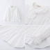 Cicie trẻ em xuân hè 2019 phong cách mới cotton trắng bé gái áo sơ mi bé gái - Áo sơ mi váy trẻ em hàn quốc Áo sơ mi