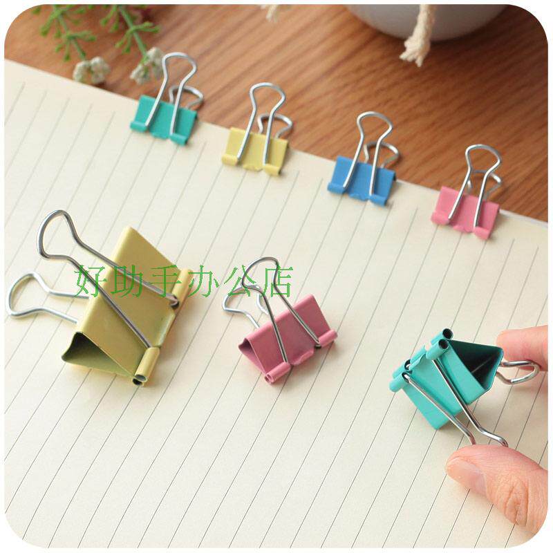 Han Wen 3# medium Phoenix Clamp Long tail Clip Reports Clamp Folder Clip 32MM color