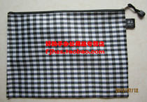 Jaggia YJ-96 canvas File bag fashion checkered Kit kit Jaggia A4 cloth bag single layer zipped file bag
