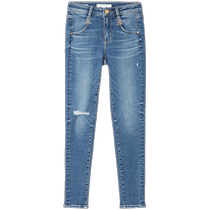 (Турецкие ковбои) Sixty2024 Spring new Jeans Womanes Broking Hole in Ps