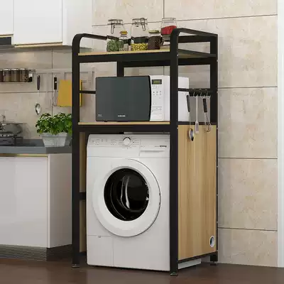 Balcony washing machine shelf above the space-saving powder room dryer stacking rack Kitchen dishwasher shelf