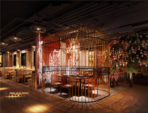 Oval wrought iron birdcage large decorative Birdcage wedding white birdcage pendulum hotel decoration activity display Birdcage