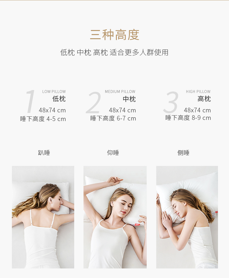 妙睡宝 抗菌防螨枕头 螨虫趋避率99% 美国进口皮马棉 1只 图10