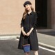 She pool loose dress 2024 spring new women's fashion fashion casual lapel single-breasted-length shirt dress