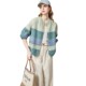 She Chi Chi's Western Style Knitted Cardigan 2024 Spring New Women's Clothing Good-looking Top Loose Long Sleeve Lazy Style Jacket Short