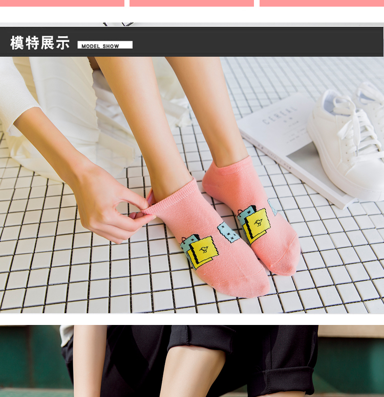 [Mua một nhóm để gửi một nhóm] Vớ mùa xuân phụ nữ thấp để giúp đỡ nông sinh miệng vớ cotton vớ vớ thuyền nữ dễ thương vớ nike chính hãng