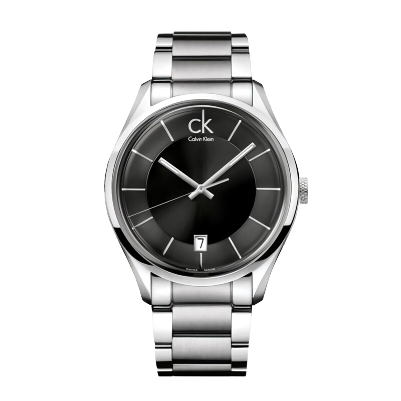 CK卡文克莱（CalvinKlein）男表夜光日历石英表K2H21104