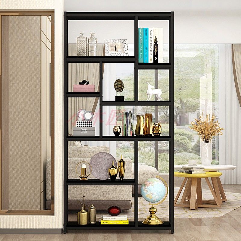 Flower rack multi-layer indoor balcony rack living room porch rack multi-functional partition gold Gehua shelf iron art