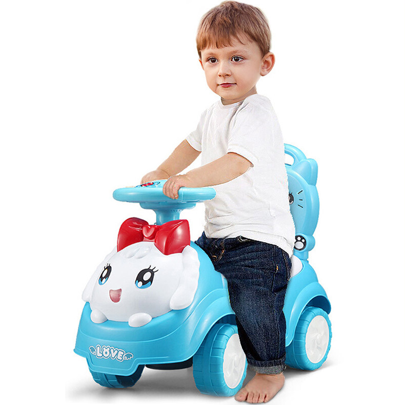 Twist-twist car Children's Stir-fry car with music male and female baby Four wheels Skating Bike Twist Twister Toy Car Baby Toy Car