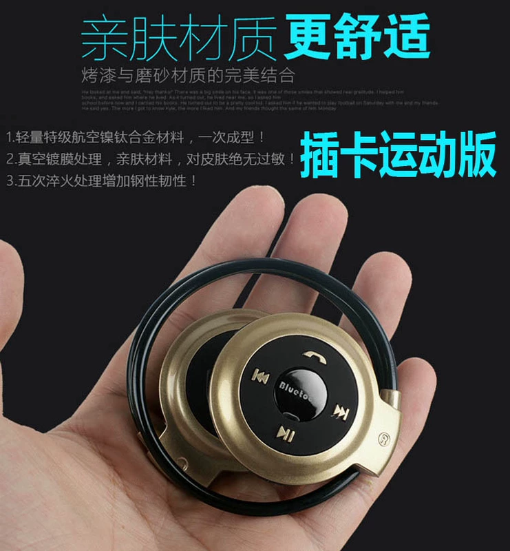 Tai nghe Bluetooth mp3 tích hợp máy nghe nhạc thể thao Phiên bản Bluetooth phiên bản sinh viên nhỏ gọn Walkman xách tay - Máy nghe nhạc mp3