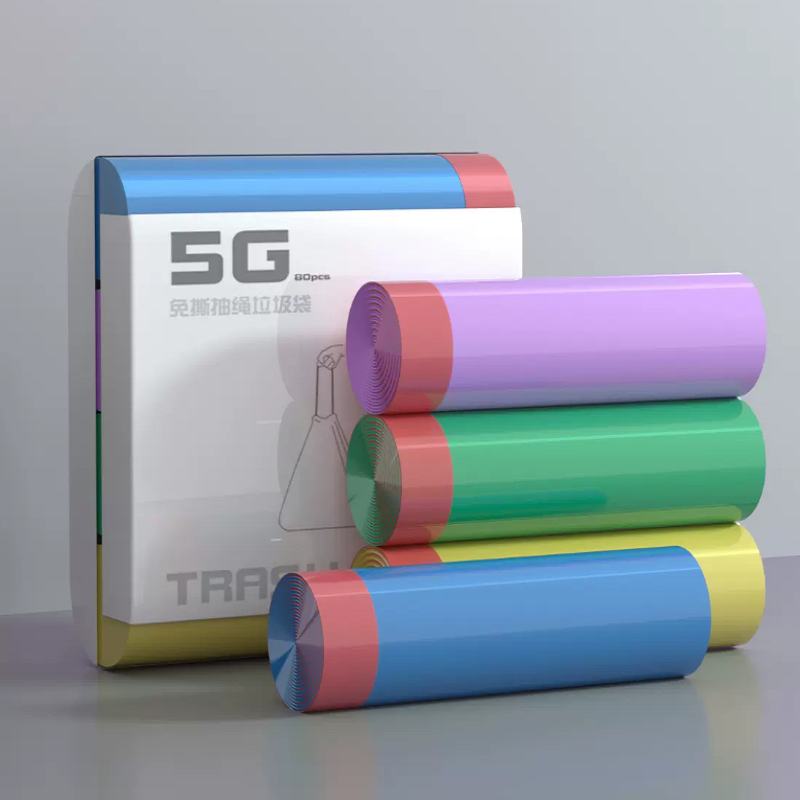 5G自动收口加厚垃圾袋80只