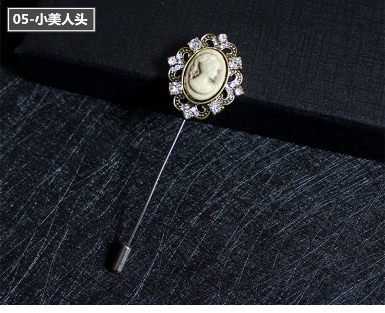 Quý ông trâm cài nam cổ áo kim nam Hàn Quốc rhinestone ngọc trai trâm cài đồng phục nữ trường trâm cài kim ghim cài áo vest nam Chanel