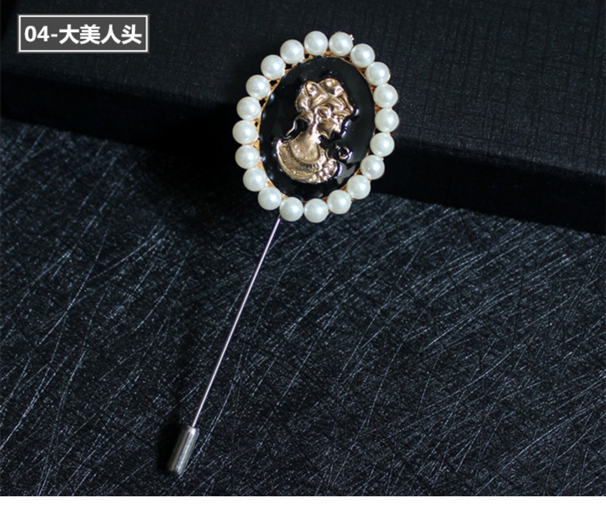 Quý ông trâm cài nam cổ áo kim nam Hàn Quốc rhinestone ngọc trai trâm cài đồng phục nữ trường trâm cài kim ghim cài áo vest nam Chanel