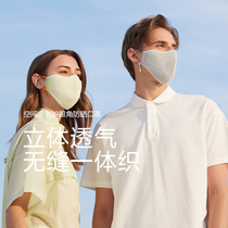 Banana lower protective eyewear corner mask female ice silk thin section male face cover Summer sun protection dust mask shading anti-UV rays