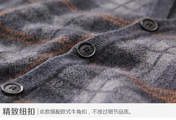 Áo len cashmere nam v-cổ áo len dày ngắn áo len lỏng trung tính áo đôi nam nữ