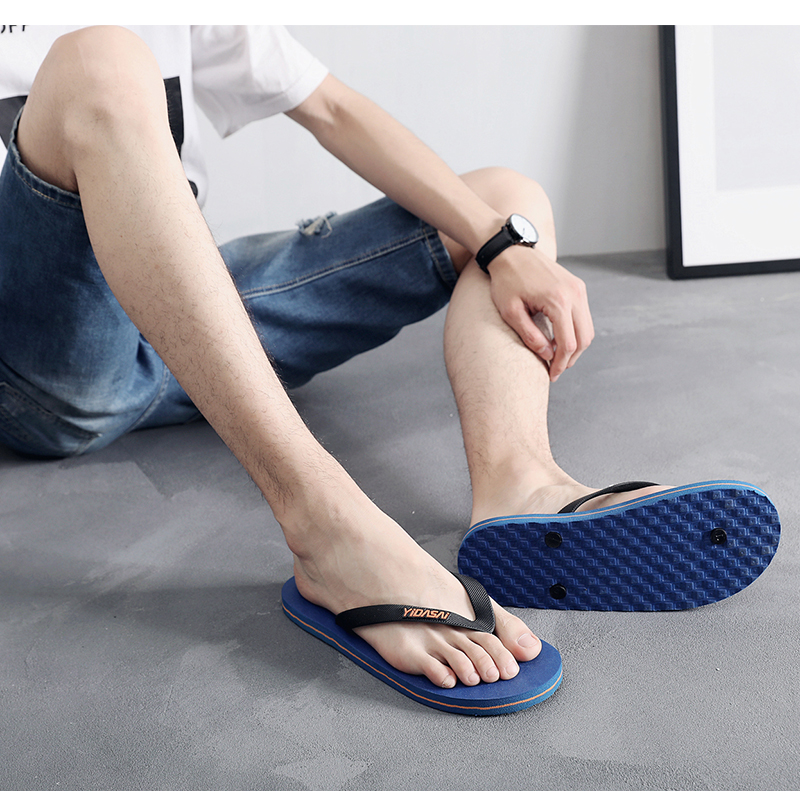 Dép xỏ ngón nam mùa hè dép lê 2019 chống trơn dép mới xu hướng dép đi biển ngoài trời - Dép dép quai ngang nam
