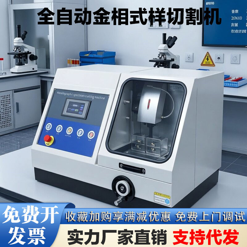 Fully Automatic Metallographic Cutting Machine, Metallographic Sample Grinding and Polishing Machine, 4Xc Tissue Grade Determination Microscope Embedding Machine