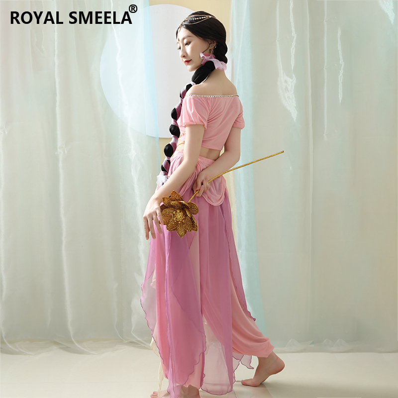 Dunhuang Flying Fairy Disney Jasmine Princess Classical Dance Hanfu Desert Exotic Style Dance Costume Fairy-Like Photoshoot