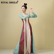 Vêtements de pratique de danse classique pour femmes vêtements de gaze élégants Hanfu test dart grandes jupes pivotantes vêtements de danse nouveaux vêtements de spectacle de printemps