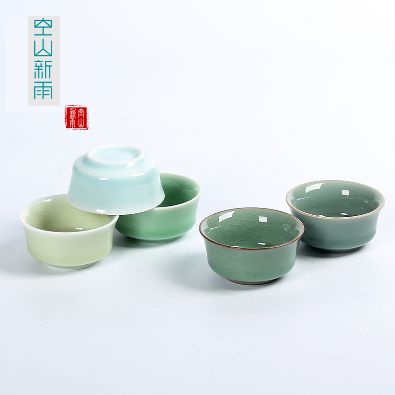 Longquan Qingqing cup Tea cup Kung fu tea bowl owner cup ceramic cup cup personal single cup