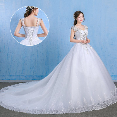 Large size wedding dress 200 catties plus fat, increase fat mm, thick arm meat trailer tail pregnant woman fat bride wedding service woman Large size wedding dress 200 catties plus fat, increase fat mm, thick arm meat trailer tail pregnant woman fat bride wedding service woman