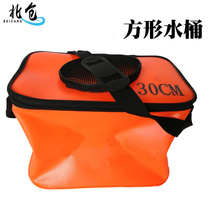 Fish bucket Fishing bucket eva thickened multi-function live fish box folding bucket Fish protection bucket fishing box fish box fishing gear