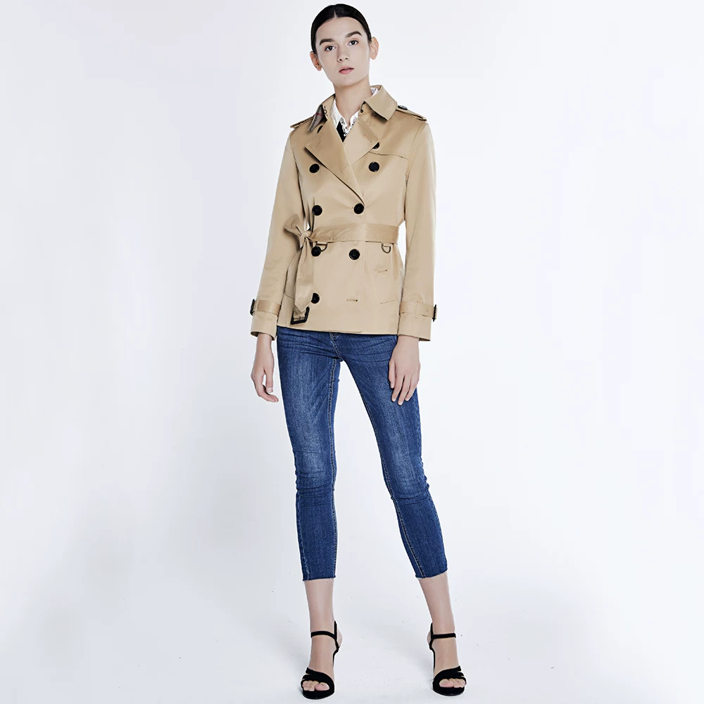 Осеннее trench coat, модная куртка, облегающий стиль