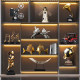 TV cabinet, light luxury wine cabinet, decorations, office atmosphere display cabinets, bookcases, cabinets, handicrafts