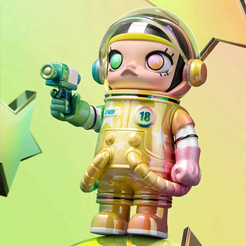 Popmart Mega Space Molly юбилейная серия 3 сокровища 3 поколения поколений - поколение слепой бокс 100% Tide игра подвеска