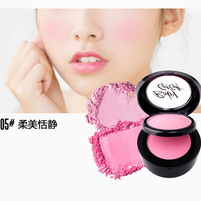 Colorbox Camellia Blush Khỏa thân Trang điểm Làm sáng Nhựa Rouge Hộp Double Color Double Layer Blush Brush - Blush / Cochineal má hồng dior