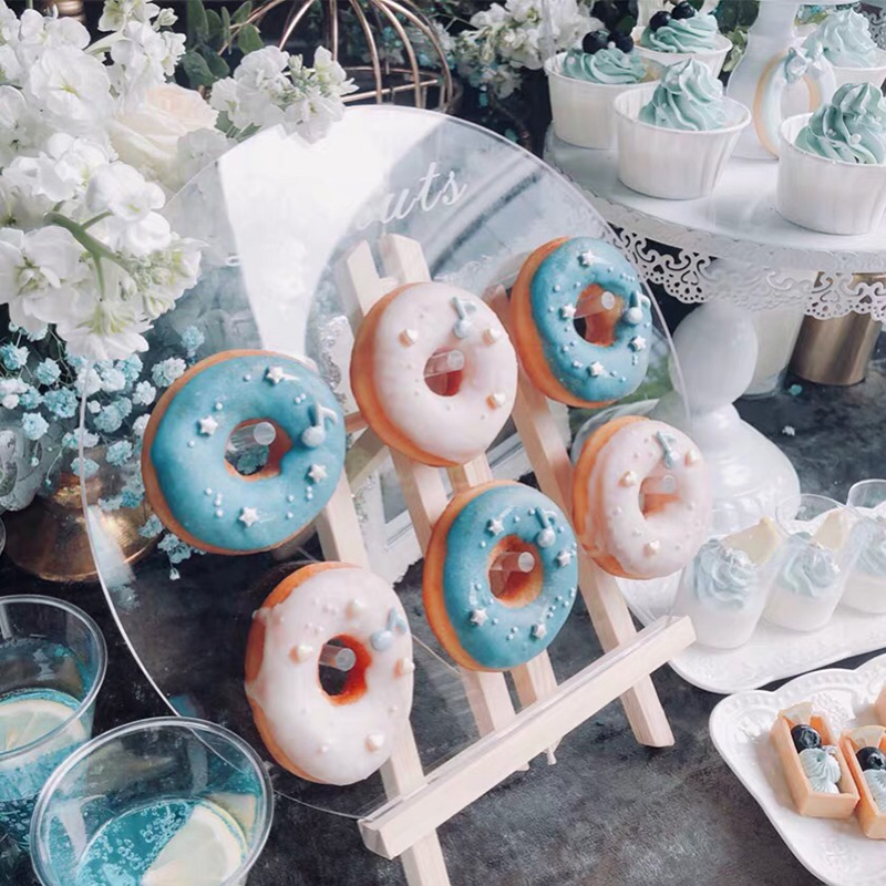 Donut display stand Dessert table shelf ornaments Beautiful Chinese style table Wedding decoration props Acrylic custom