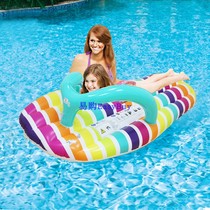 Water inflatable floating bed floating bed fashion slippers recliner large adult swimming ring air bed seaside props
