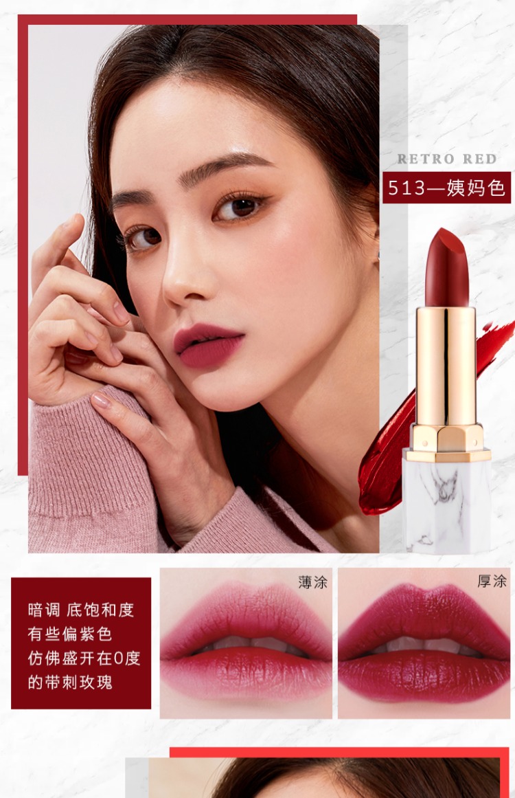 Son môi màu trắng ngọc bích mờ giữ ẩm lâu bền không đánh dấu sinh viên Hàn Quốc thối cà chua đậu cát con chó son tint