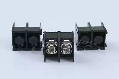 2P terminal block connector 7 62mm can be spliced black