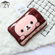 Rechargeable explosion-proof hot water bag for baby plug-in electric warm water bag Cute plush electric warm hand treasure female belly water injection