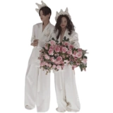 Модный журнал для влюбленных, штаны подходит для мужчин и женщин, костюм, новая коллекция