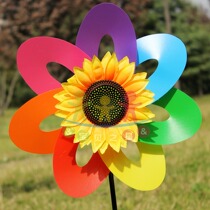 Toy Windmill Factory Direct sales decoration scenic area outdoor colorful garland sunflower flower kindergarten childhood nostalgia