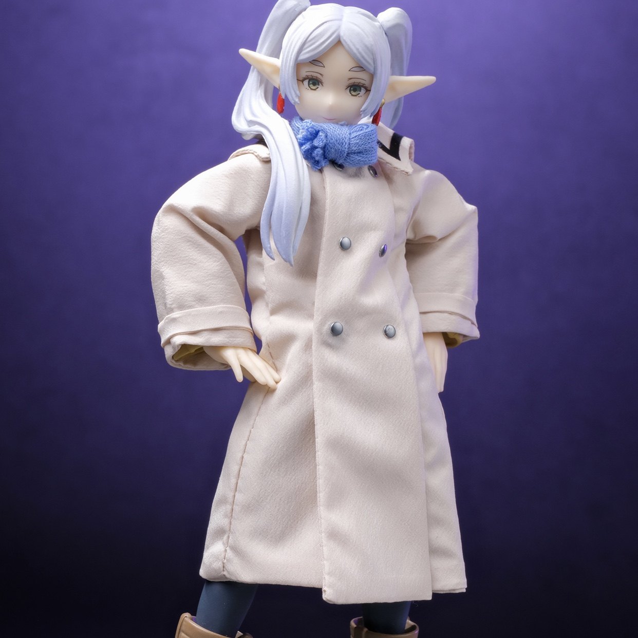 魔法少女的冬日时尚：shf葬送的芙莉莲魔法使大衣围巾评测--淘宝好物网