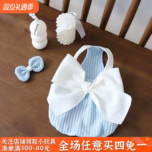 Милая летняя тонкая майка с бантиком, эффект подтяжки