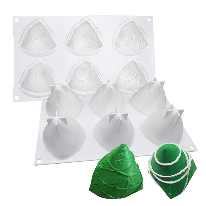 Dragon Boat Festival 6 - Line Stereo Mousse Cake French West Point Baked Silicone Mould Ice Cream