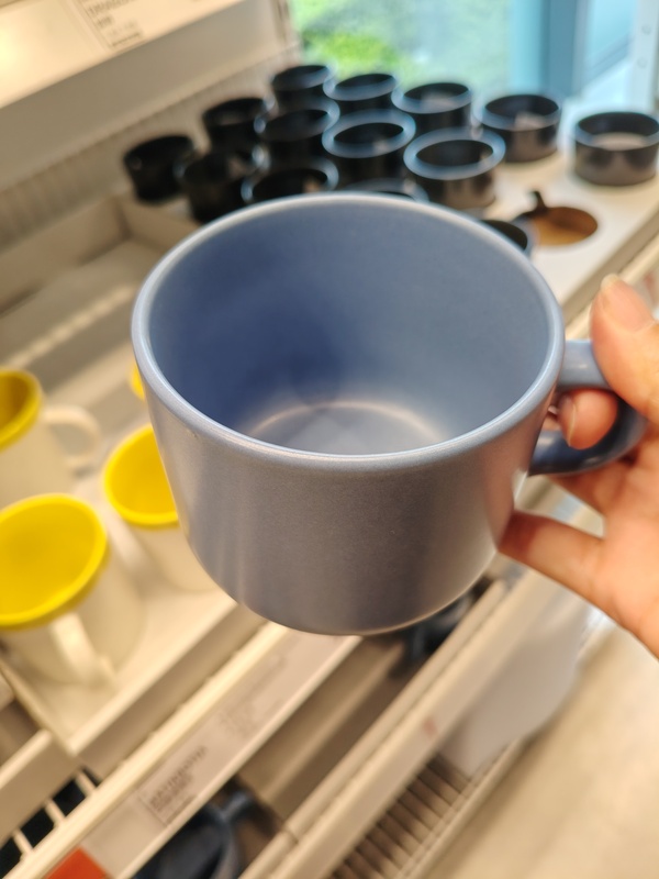Ikea Toby Fisk Large Coffee Cup Milk Cup Office Water Cup European Style Stone Porcelain 906.036.90