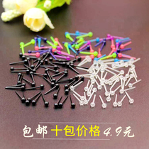 Simple female student Earbud Earrings female matchhead earplugs personality plastic earplugs transparent sterile mini earplugs