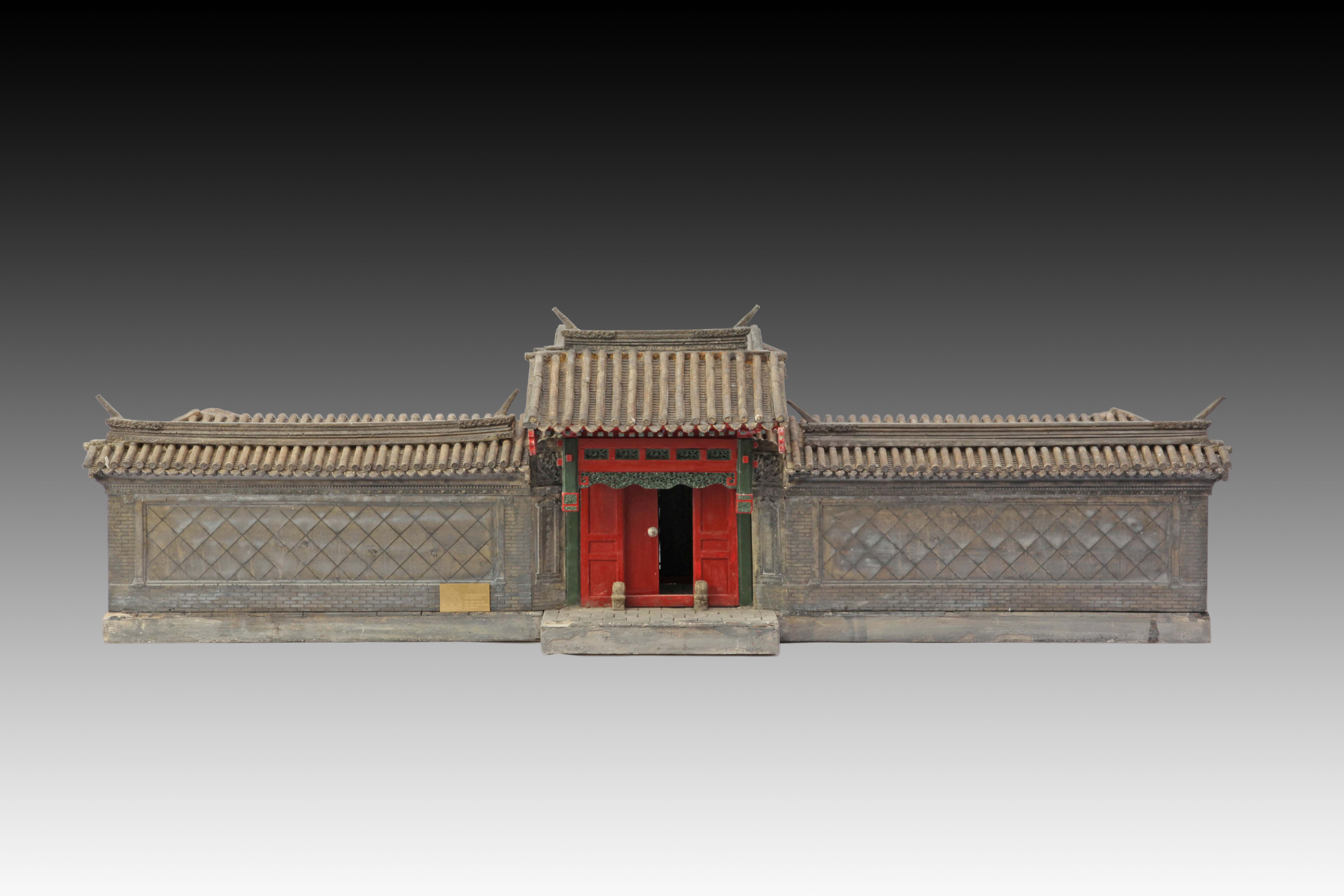 Beijing Flowers Gate Four-in-the-courtyard of Qin and Tang House No. 7 Courtyard Mortise and tenon-and-Structure Handcrafted and Painted Ancient Built Art Collection-Taobao