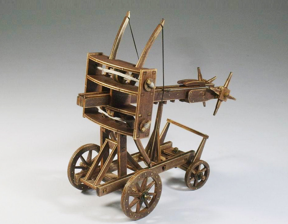 Ancient construction tenon and tenon assembly ancient chariot model series giant ballista torque double bow craft gift ornaments
