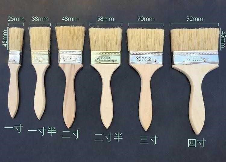 Paint brush pig hair brush small brush long hair sweeping ash brush paint brush 1 inch 2 inches 3 inches 4 inches 5 inches marine erro