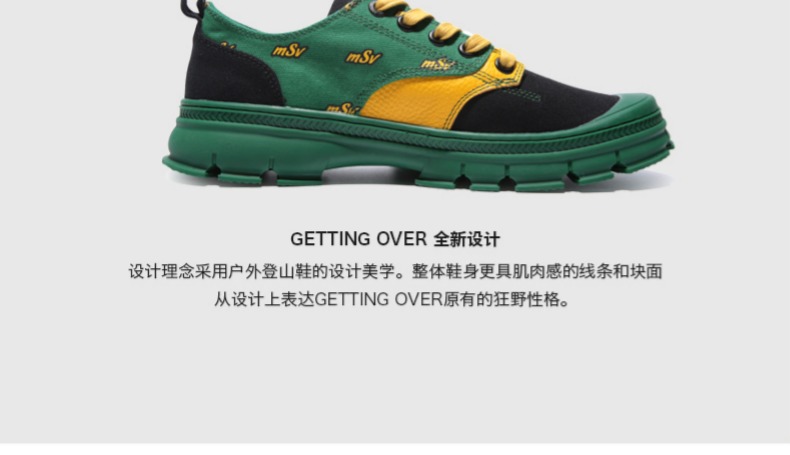 Vernon Sabin Hàng Trung Quốc Yue Chao đường phố đa năng chức năng giày vải hip hop với giày đế thấp - Plimsolls giày nam